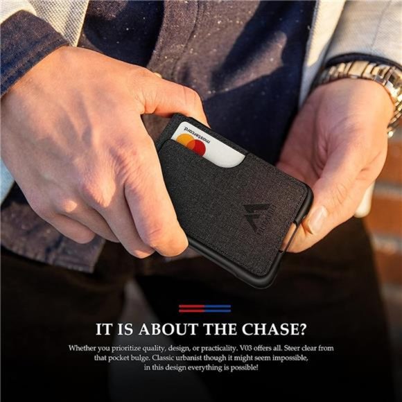 Mens Wallet Tactical Bifold Wallets for Men Metal RFID Blocking Cards Holder - Picture 5 of 6